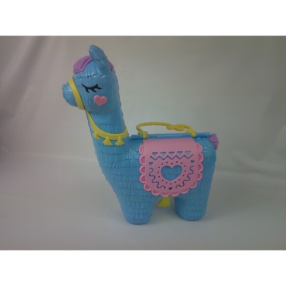 Polly Pocket Pajama Party Llama Party Foldable Carrying Playset Case 2021 Mattel - Picture 1 of 5